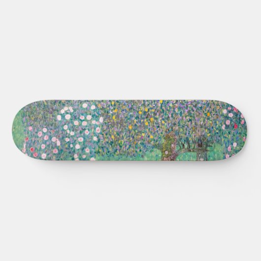 Gustav Klimt - Rosebushes onder de bomen Persoonlijk Skateboard (Horizontaal)