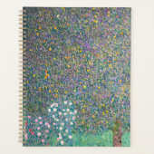 Gustav Klimt - Rosebushes onder de bomen Planner (Voorkant)