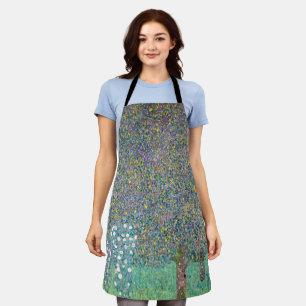 Gustav Klimt - Rosebushes onder de bomen Schort