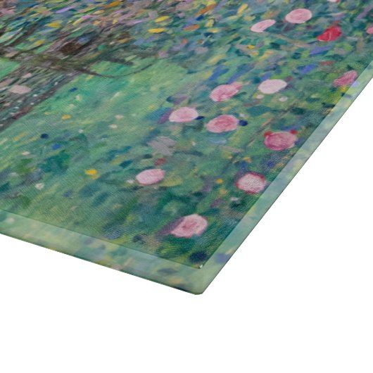 Gustav Klimt - Rosebushes onder de bomen Snijplank (Hoek)