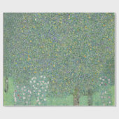 Gustav Klimt Rosebushes onder de Trees GalleryHD Cadeaupapier (Vlak)