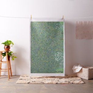 Gustav Klimt Rosebushes onder de Trees GalleryHD Stof