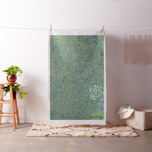 Gustav Klimt Rosebushes onder de Trees GalleryHD Stof (Voorbeeld)