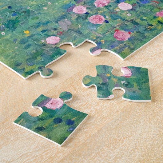 Gustav Klimt - Rosebushes under the Trees Legpuzzel (Zijkant)