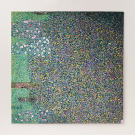 Gustav Klimt - Rosebushes under the Trees Legpuzzel (Horizontaal)