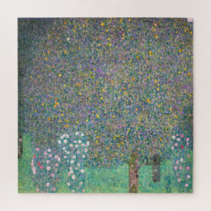 Gustav Klimt - Rosebushes under the Trees Legpuzzel
