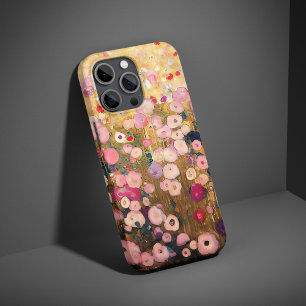 Gustav Klimt Roze Bloementuin Artistieke Hoes