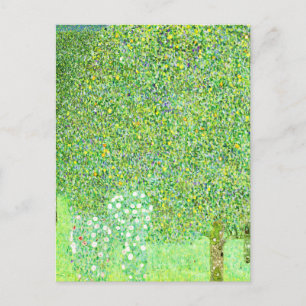 Gustav Klimt, rozen struiken onder de bomen Briefkaart