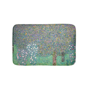 Gustav Klimt - Rozenstruiken onder de Bomen Badmat