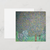 Gustav Klimt - Rozenstruiken onder de Bomen Bedankkaart (Voorkant / Achterkant)