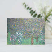 Gustav Klimt - Rozenstruiken onder de Bomen Bedankkaart (Staand voorkant)