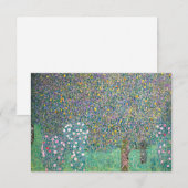 Gustav Klimt - Rozenstruiken onder de Bomen Bedankkaart (Voorkant / Achterkant)