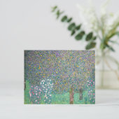 Gustav Klimt - Rozenstruiken onder de Bomen Briefkaart (Staand voorkant)