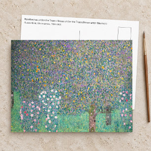 Gustav Klimt - Rozenstruiken onder de Bomen Briefkaart