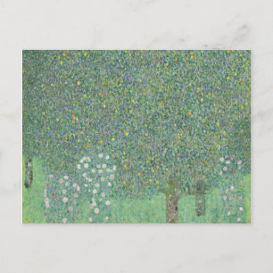 Gustav Klimt - Rozenstruiken onder de bomen Briefkaart