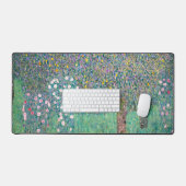 Gustav Klimt - Rozenstruiken onder de Bomen Bureaumat (Keyboard & Muis)