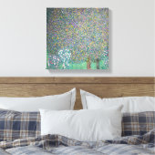 Gustav Klimt - Rozenstruiken onder de Bomen Canvas Afdruk (Insitu (Slaapkamer))