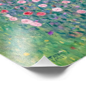 Gustav Klimt - Rozenstruiken onder de bomen Foto Afdruk (Hoek)