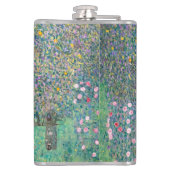 Gustav Klimt - Rozenstruiken onder de Bomen Heupfles (Achterkant)