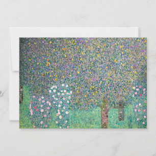Gustav Klimt - Rozenstruiken onder de bomen Kaart