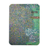 Gustav Klimt - Rozenstruiken onder de Bomen Magneet (Verticaal)