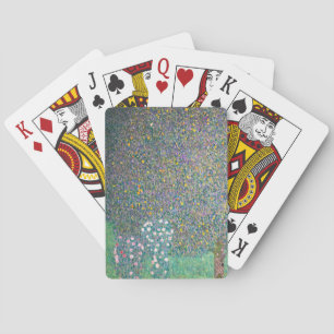 Gustav Klimt - Rozenstruiken onder de Bomen Pokerkaarten