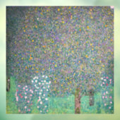 Gustav Klimt - Rozenstruiken onder de Bomen Raamsticker (Vel 3)