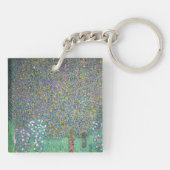 Gustav Klimt - Rozenstruiken onder de Bomen Sleutelhanger (Achterkant)