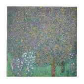 Gustav Klimt - Rozenstruiken onder de bomen Tegeltje (Voorkant)