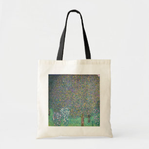 Gustav Klimt - Rozenstruiken onder de Bomen Tote Bag