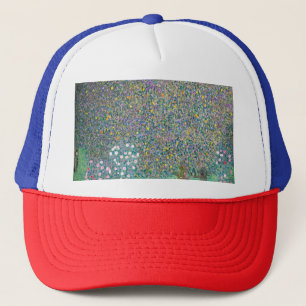 Gustav Klimt - Rozenstruiken onder de Bomen Trucker Pet
