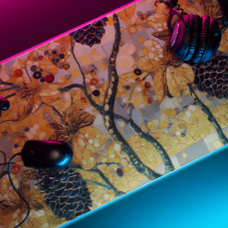 gustav klimt Rustic Pinecone Holiday Winter Bathro Bureaumat