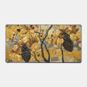 gustav klimt Rustic Pinecone Holiday Winter Bathro Bureaumat (Voorkant)