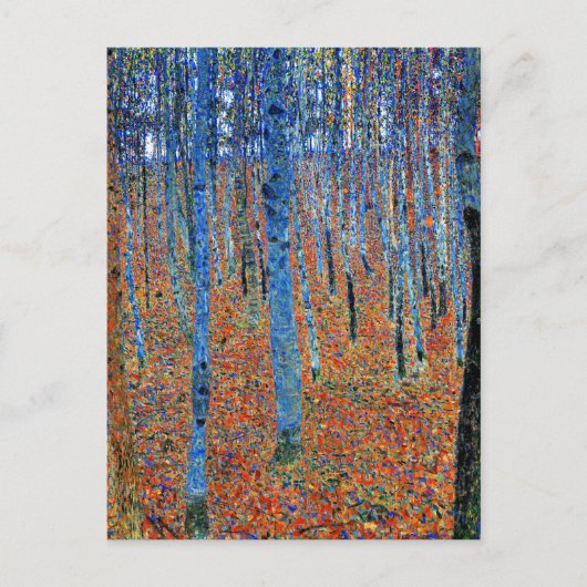 Gustav Klimt-schilderij, Beech Grove I Briefkaart (Voorkant)