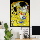 Gustav Klimt schilderij kunst Kus Liefde Poster (Thuiskantoor)