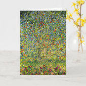 Gustav Klimt schilderkunst nouveau de Apple Tree Kaart (Gele Bloem)