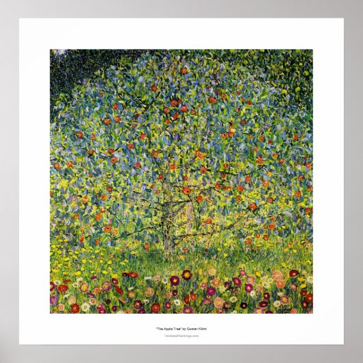 Gustav Klimt schilderkunst nouveau de Apple Tree Poster (Voorkant)