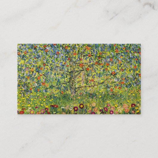 Gustav Klimt schilderkunst nouveau de Apple Tree Visitekaartje (Voorkant)
