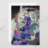 Gustav Klimt schildert de Maagd Feestdagenkaart (Voorkant / Achterkant)