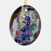 Gustav Klimt schildert de Maagd Keramisch Ornament (Rechts)