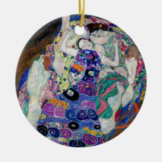 Gustav Klimt schildert de Maagd Keramisch Ornament (Voorkant)