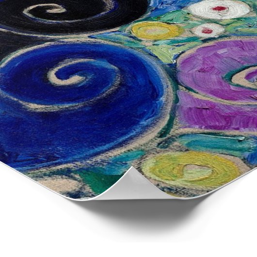 Gustav Klimt schildert de Maagd Poster (Hoek)