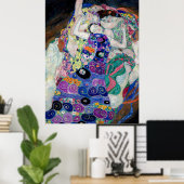 Gustav Klimt schildert de Maagd Poster (Thuiskantoor)