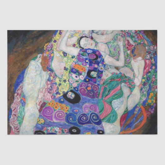 Gustav Klimt schildert de Maagd Tissuepapier (Voorkant)