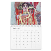 Gustav Klimt schildert kunst Kalender (Mar 2027)