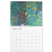Gustav Klimt schildert kunst Kalender (Feb 2027)