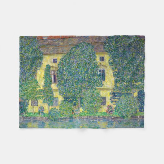 Gustav Klimt - Schloss Kammer am Attersee III Fleece Deken (Voorkant (Horizontaal))