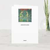 Gustav Klimt - Schloss Kammer am Attersee III Kaart (Achterkant)