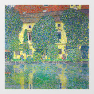 Gustav Klimt - Schloss Kammer am Attersee III Raamsticker
