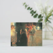 Gustav Klimt-Schubert bij Piano II Briefkaart (Staand voorkant)